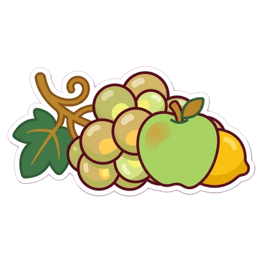 Illustration of Pinot Grigio grapes