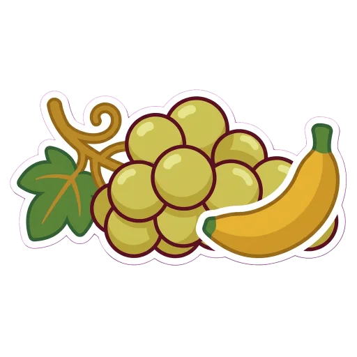 Illustration of Riesling grapes