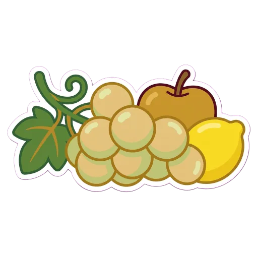 Illustration of Sémillon / Semillon grapes